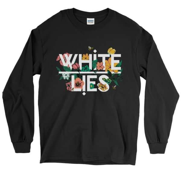 Flowers Logo Long Sleeve T-shirt - White Lies