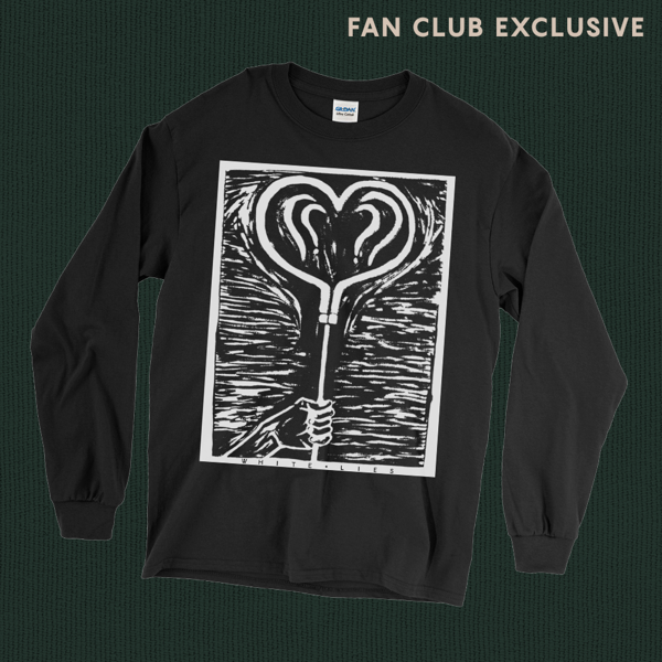 Is My Love Enough? Black Long Sleeve T-shirt (Fan Club Exclusive) - White Lies