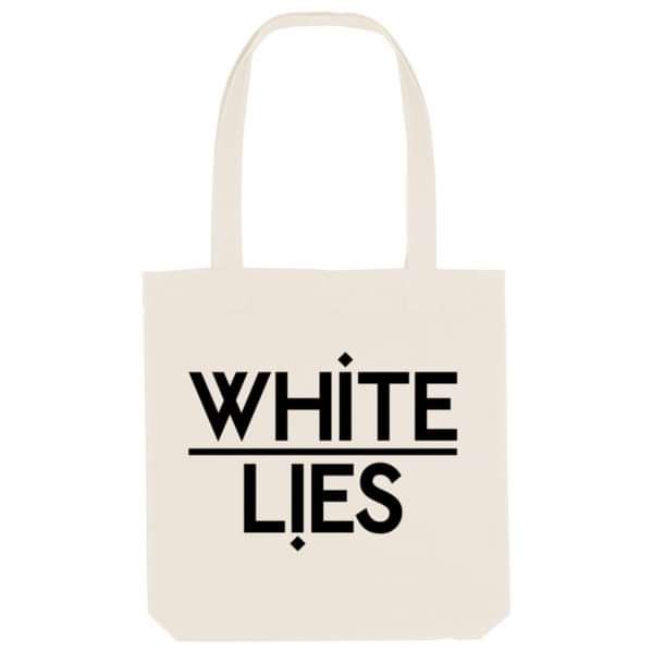 White Lies Big Logo Tote Natural - White Lies