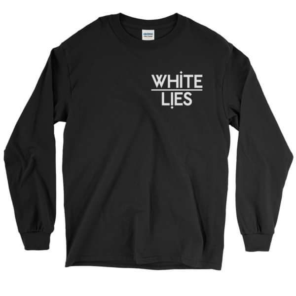 White Lies Classic Logo Long Sleeve tee Black - White Lies