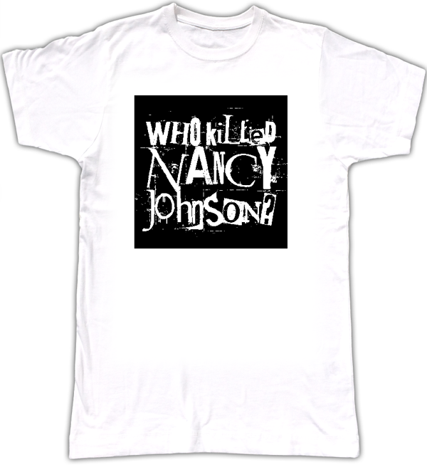 WKNJ? men's logo T-shirt style 2 - Who Killed Nancy Johnson?