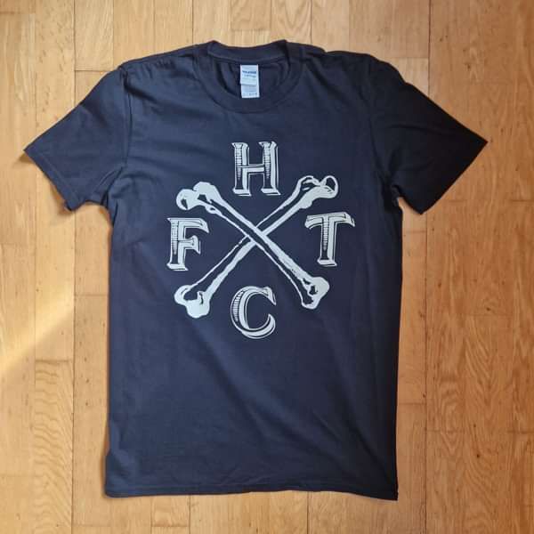 Frank Turner - Classic Merch! FTHC Bones - Navy t-shirt - Xtra Mile Recordings