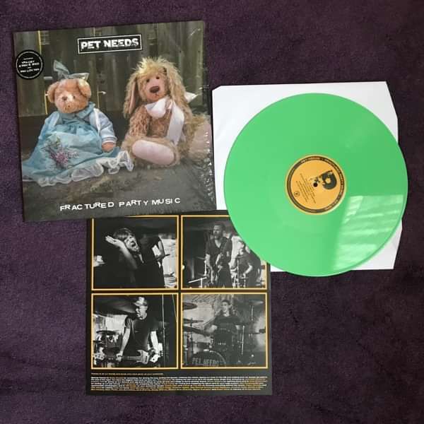 PET NEEDS - Fractured Party Music - Opaque Green LP - Xtra Mile Recordings